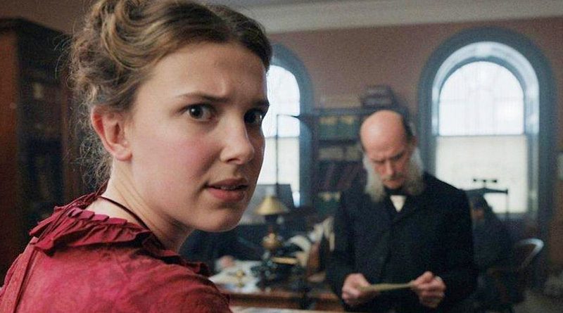 Millie Bobby Brown plays the title character in Netflix's "Enola Holmes".