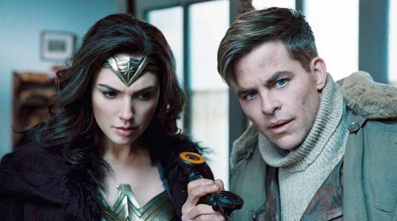 Diana Prince (Gal Gadot) and Steve Trevor (Chris Pine) in "Wonder Woman"