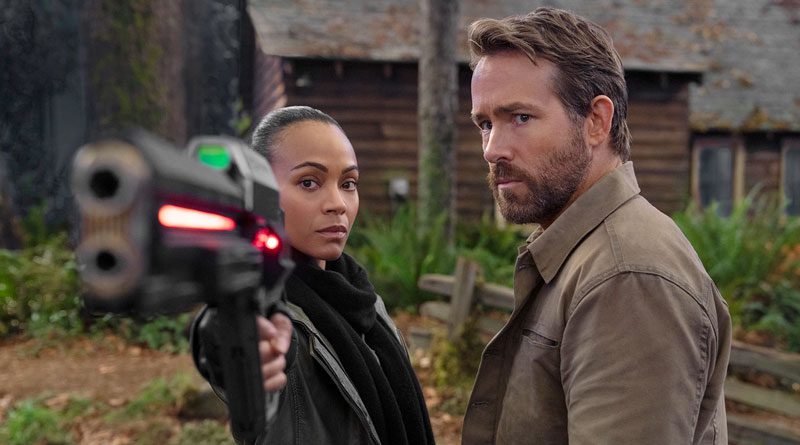 Ryan Reynolds and Zoe Saldana in Netflix's "The Adam Project" (2022)