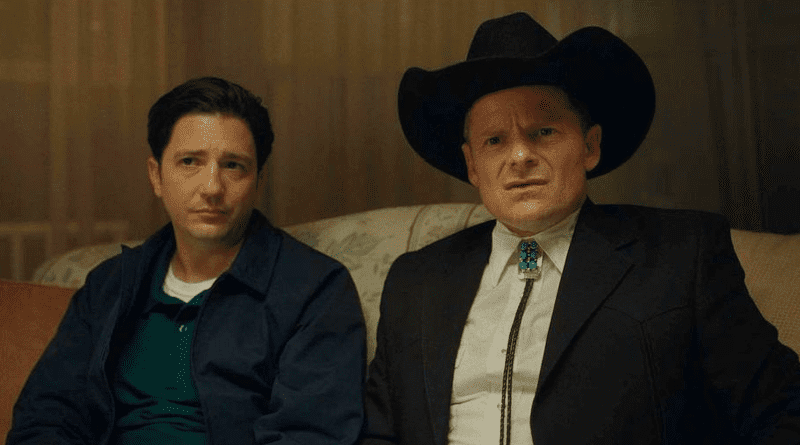 John Magaro and Steve Zahn in "LaRoy, Texas" (2024)