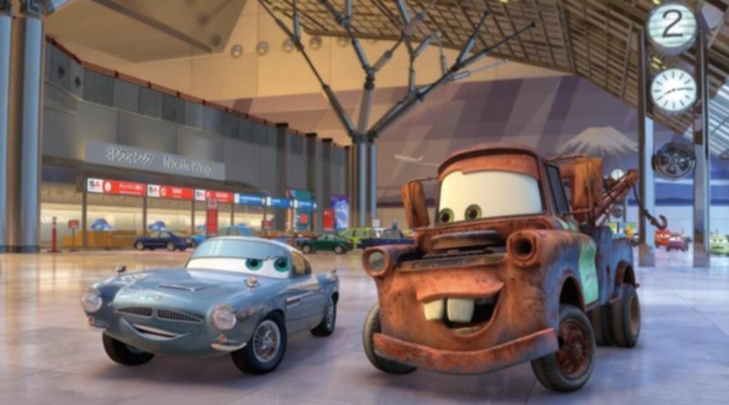 A scene from "Cars 2" (2011)