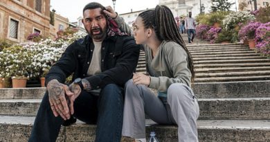 Dave Bautista and Chloe Coleman in Prime Video's "My Spy The Eternal City" (2024)