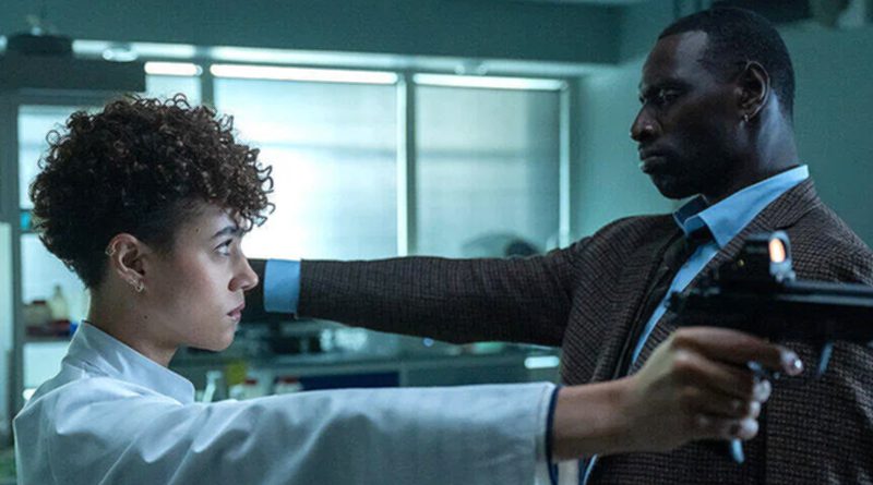 Nathalie Emmanuel and Omar Sy in Peacock's "The Killer" (2024)