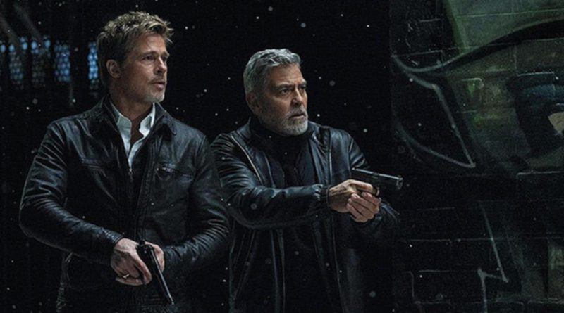 George Clooney and Brad Pitt in Apple TV+'s "Wolfs" (2024)